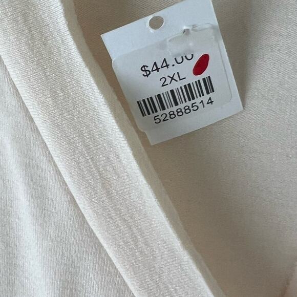 POL Tie Dye Dolman Sleeve Top Boxy Soft Knit V-Neck NWT sz 2XL - Picture 6 of 8